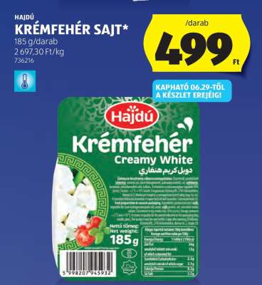 Hajdú Krémfehér Sajt