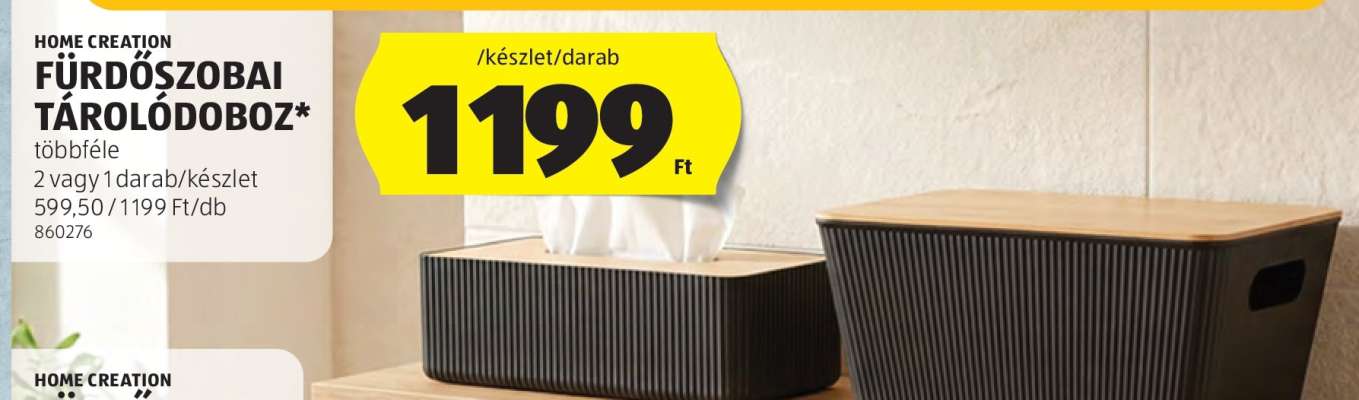 Fürdőszobai tárolódoboz