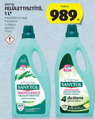 Sanytol Felülettisztító, 1L