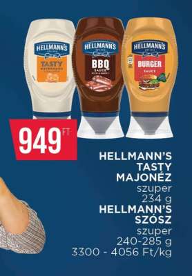 Hellmann’s Tasty majonéz / szósz