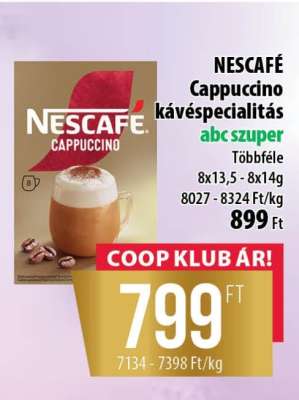 NESCAFÉ Cappuccino kávéspecialitás