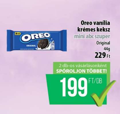 Oreo vanília krémes keksz