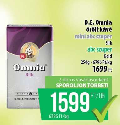 D.E. Omnia őrölt kávé