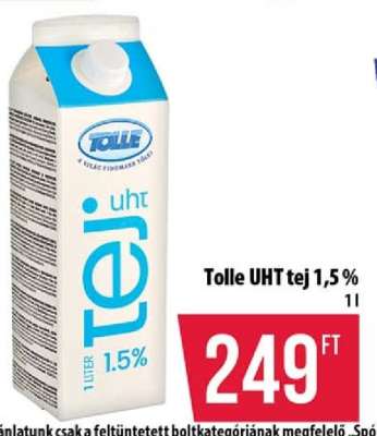 Tolle UHT tej 1,5%