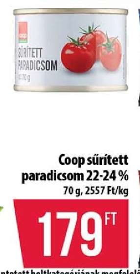 Coop sűrített paradicsom 22-24%