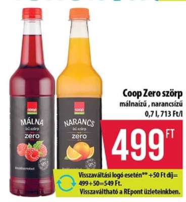 Coop Zéró szörp