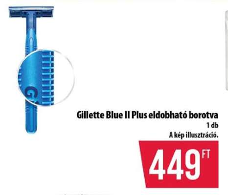 Gillette Blue II Plus eldobható borotva
