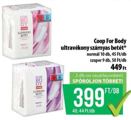 Coop For Body ultravekony szárnyas betét