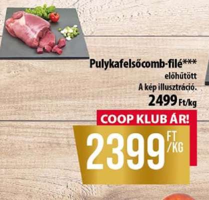 Pulykafelsőcomb-filé
