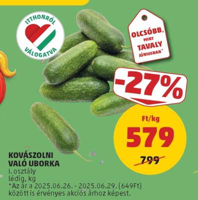 Kovászolni való uborka
