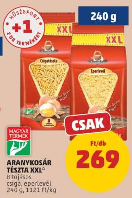 ARANYKOSÁR TÉSZTA XXL
