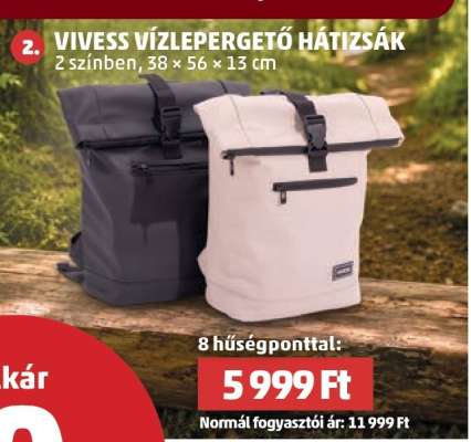 VIVESS VÍZLEPERGETŐ HÁTIZSÁK