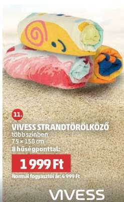 VIVESS STRANDTÖRÖLKÖZŐ