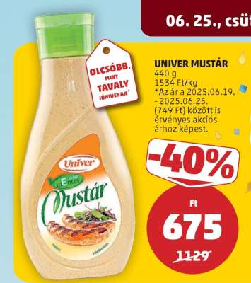 UNIVER﻿﻿ Mustár*