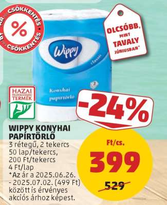 Wippy Konyhai Papírtörlő