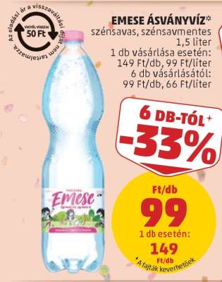 Emese ásványvíz