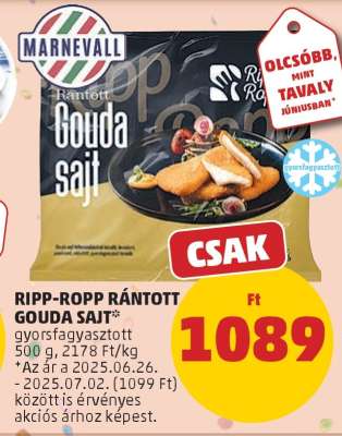 Ripp-Ropp Rántott Gouda Sajt