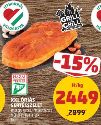 XXL Óriás Sertésszelet