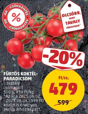 Fürtös koktélparadicsom