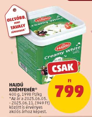 HAJDÚ KRÉMFEHÉR