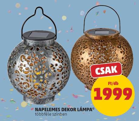 Napelemes Dekor Lámpa