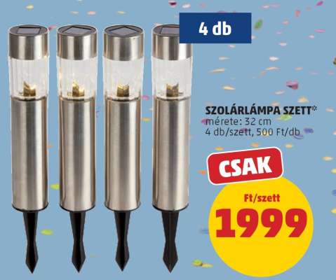 Szolárlámpa szett