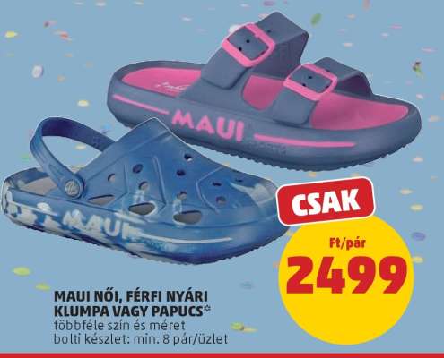 MAUI női, férfi nyári klumpa vagy papucs