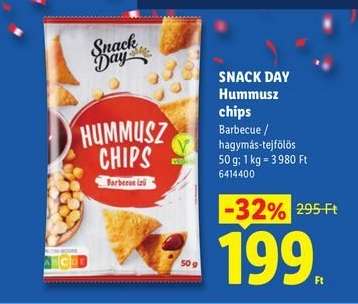 Snack Day Hummusz chips