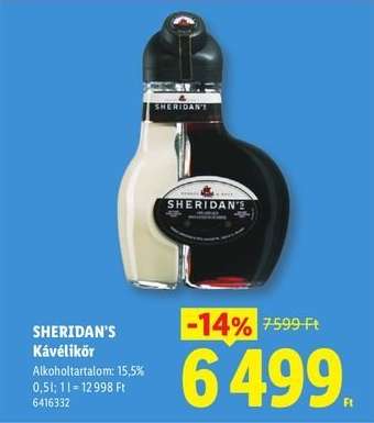 Sheridan’s kávélikőr