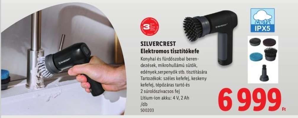 SILVERCREST Elektromos tisztítókefe