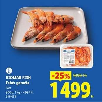 BIOMAR FISH Fehér garnéla