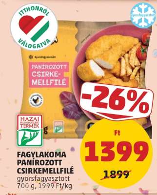 Fagylakoma Panírozott Csirkemellfilé