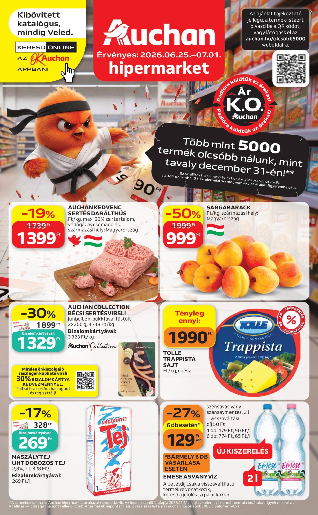 Auchan akciós újságok - 2026.06.25 - 2026.07.01. Oldal 1