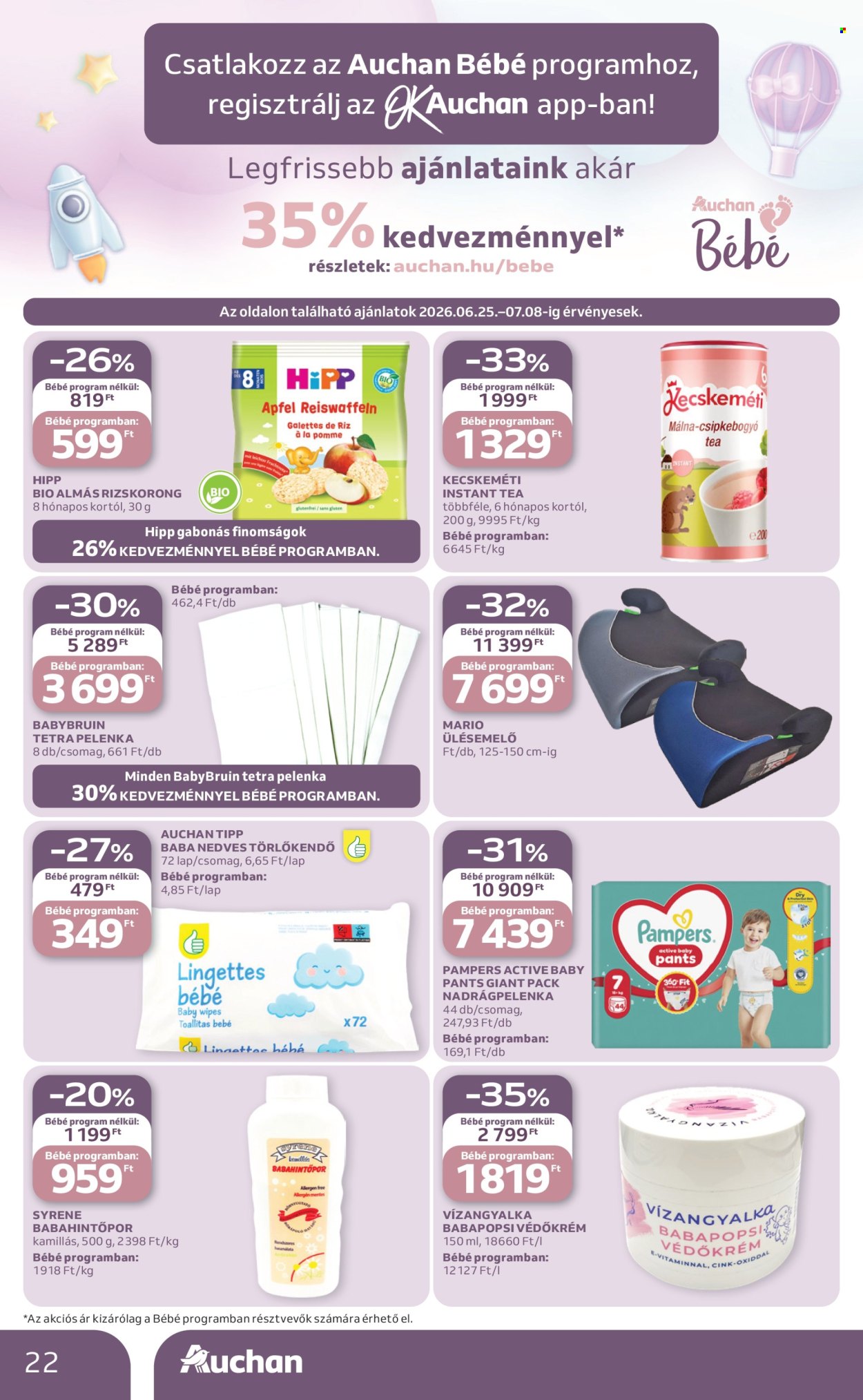 Auchan akciós újságok - 2026.06.25 - 2026.07.01. Oldal 22
