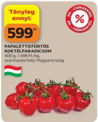 Papalettofürtös koktélparadicsom
