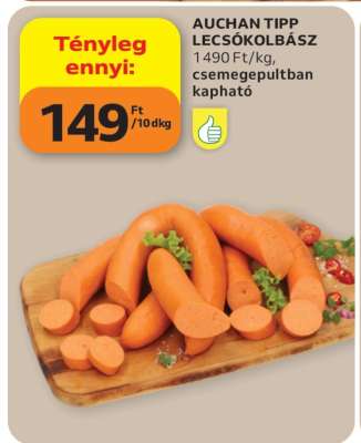 AUCHAN TIPP LECSÓKOLBÁSZ