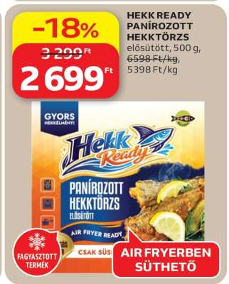 HEKK READY PANÍROZOTT HEKKTÖRZS