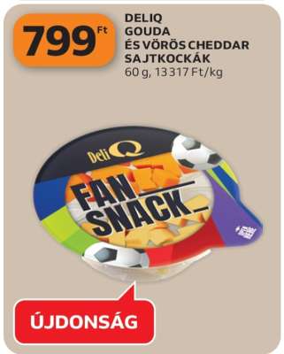 DELIQ GOUDA ÉS VÖRÖS CHEDDAR SAJTKOCKÁK