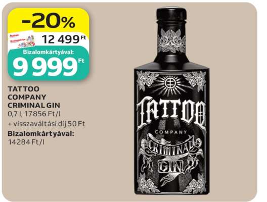 TATTOO COMPANY CRIMINAL GIN