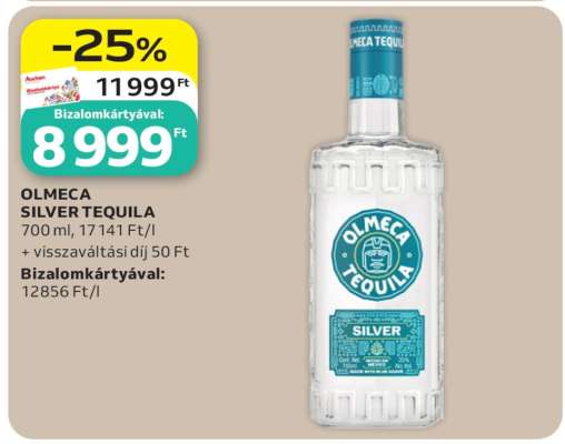 OLMECA SILVER TEQUILA