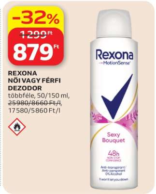 REXONA NŐI VAGY FÉRFI DEZODOR