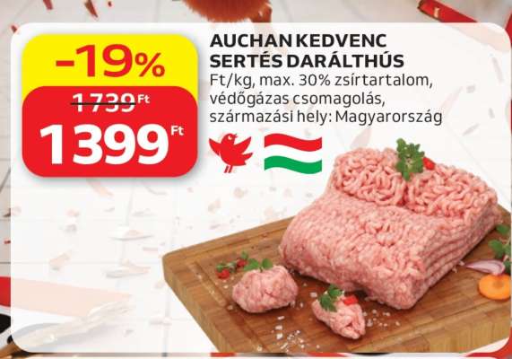 AUCHAN KEDVENC SERTÉS DARÁLTHÚS