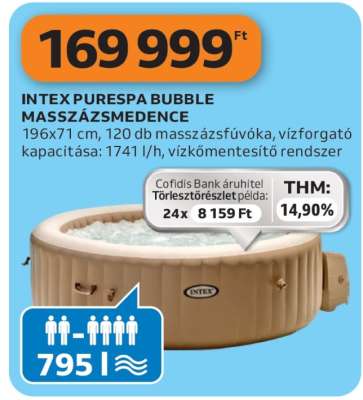 INTEX PureSpa Bubble Masszázsmedence