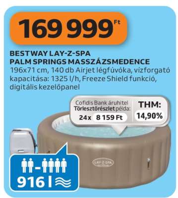 Bestway Lay-Z-Spa Palm Springs Masszázsmedence
