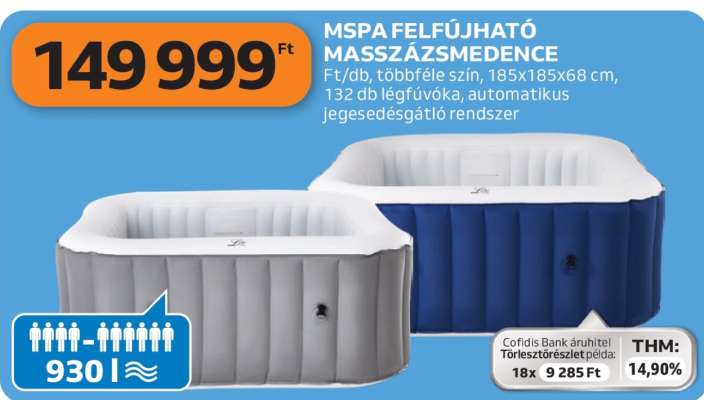 MSPA FELFÚJHATÓ MASSZÁZSMEDENCE