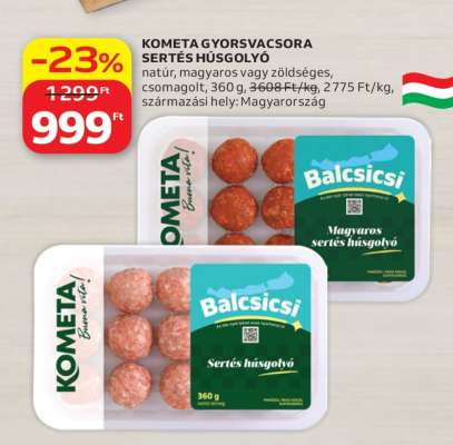 KOMETA Gyorsvacsora Sertés Húsgolyó
