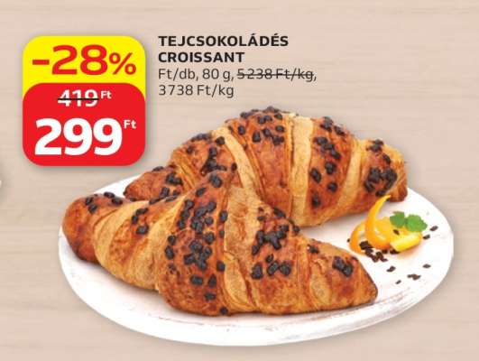 Tejcsokoládés Croissant