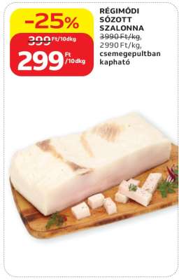 Régimódi sózott szalonna