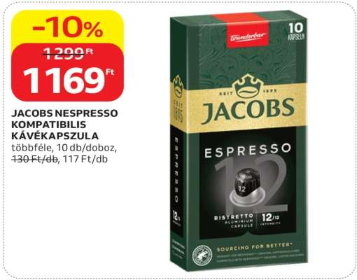 Jacobs Nespresso Kompatibilis Kávékapszula