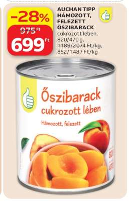 AUCHAN TIPP HÁMOZOTT, FELEZETT ŐSZIBARACK